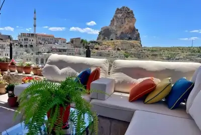 Hezen Cave Hotel Ortahisar – kaya manzaralı butik otel